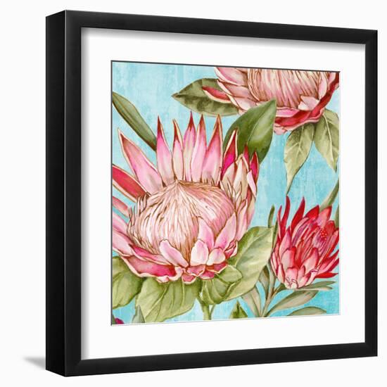 Popping King Protea II-Alex Black-Framed Art Print