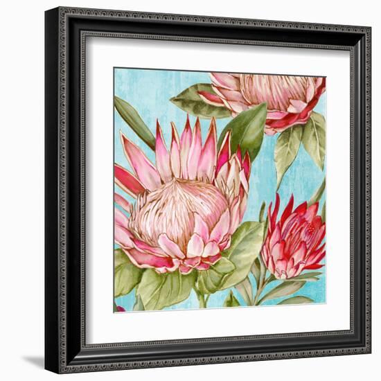 Popping King Protea II-Alex Black-Framed Art Print