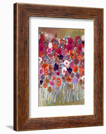 Poppy and Anemone-Claire Westwood-Framed Premium Giclee Print