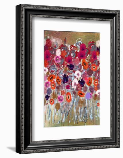 Poppy and Anemone-Claire Westwood-Framed Premium Giclee Print