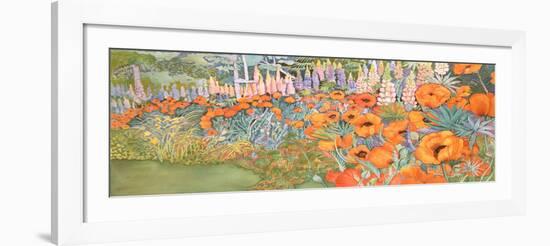 Poppy Border-Lillian Delevoryas-Framed Giclee Print