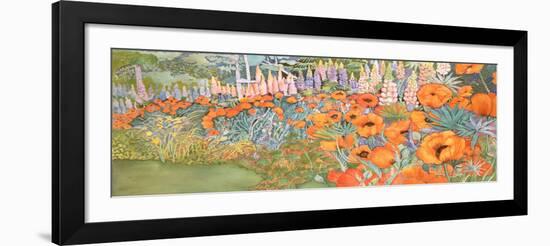 Poppy Border-Lillian Delevoryas-Framed Giclee Print