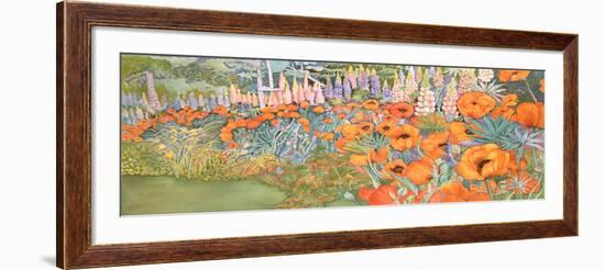 Poppy Border-Lillian Delevoryas-Framed Giclee Print