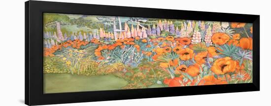 Poppy Border-Lillian Delevoryas-Framed Giclee Print