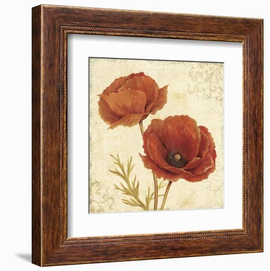 Poppy Bouquet I-Daphné B-Framed Art Print