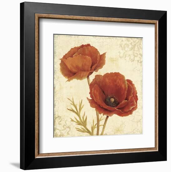 Poppy Bouquet I-Daphné B-Framed Art Print