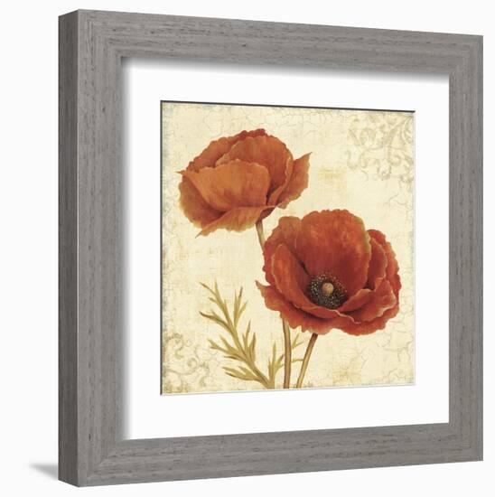 Poppy Bouquet I-Daphné B-Framed Art Print