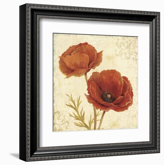 Poppy Bouquet I-Daphné B-Framed Art Print