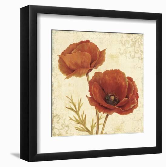 Poppy Bouquet I-Daphné B-Framed Art Print