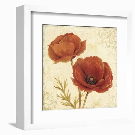 Poppy Bouquet I-Daphné B-Framed Art Print