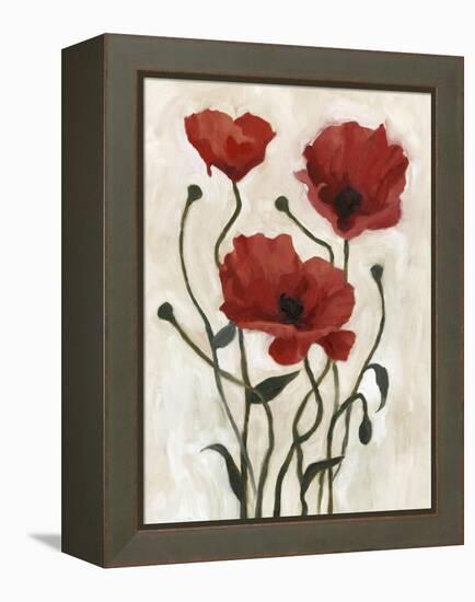 Poppy Bouquet I-Emma Scarvey-Framed Stretched Canvas