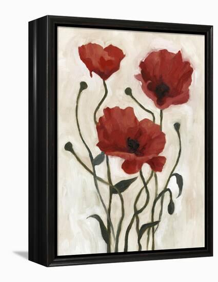 Poppy Bouquet I-Emma Scarvey-Framed Stretched Canvas