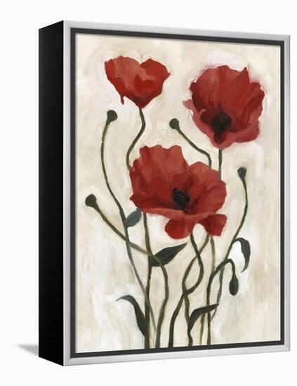 Poppy Bouquet I-Emma Scarvey-Framed Stretched Canvas