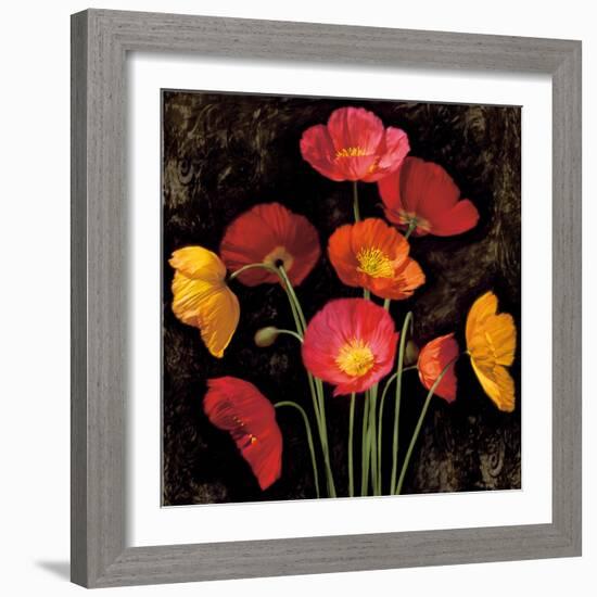 Poppy Bouquet I-John Seba-Framed Art Print