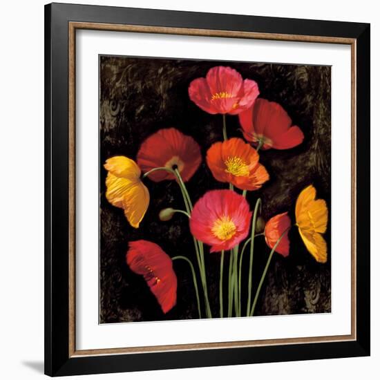 Poppy Bouquet I-John Seba-Framed Art Print