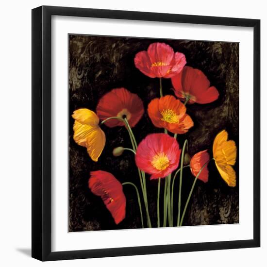 Poppy Bouquet I-John Seba-Framed Art Print