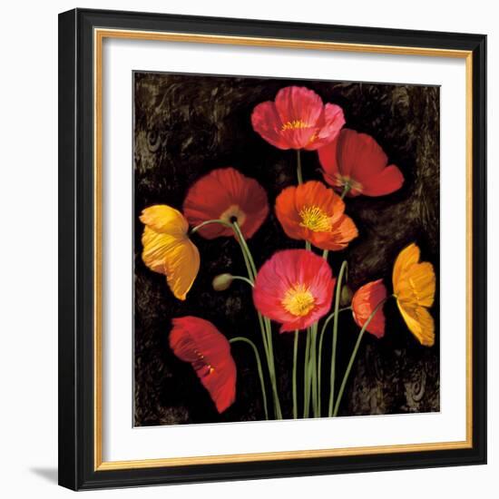 Poppy Bouquet I-John Seba-Framed Art Print