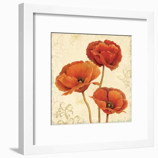 Poppy Bouquet II-Daphne Brissonnet-Framed Art Print