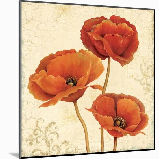 Poppy Bouquet II-Daphne Brissonnet-Mounted Art Print