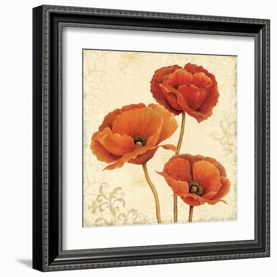 Poppy Bouquet II-Daphne Brissonnet-Framed Art Print