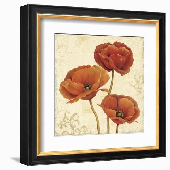 Poppy Bouquet II-Daphné B-Framed Art Print