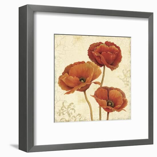 Poppy Bouquet II-Daphné B-Framed Art Print