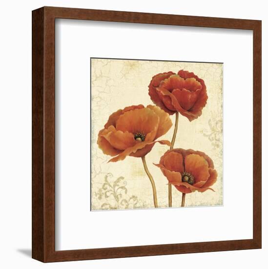 Poppy Bouquet II-Daphné B-Framed Art Print