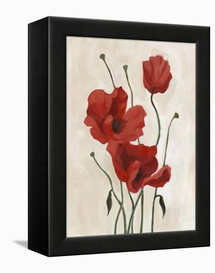 Poppy Bouquet II-Emma Scarvey-Framed Stretched Canvas