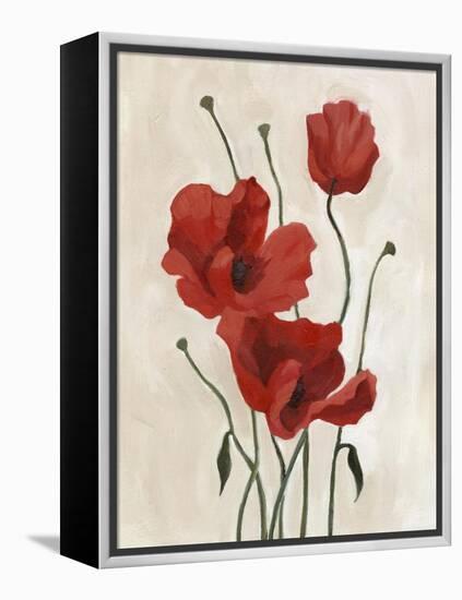 Poppy Bouquet II-Emma Scarvey-Framed Stretched Canvas