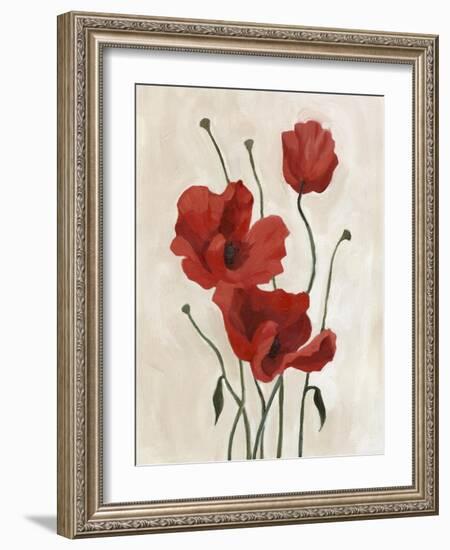 Poppy Bouquet II-Emma Scarvey-Framed Art Print