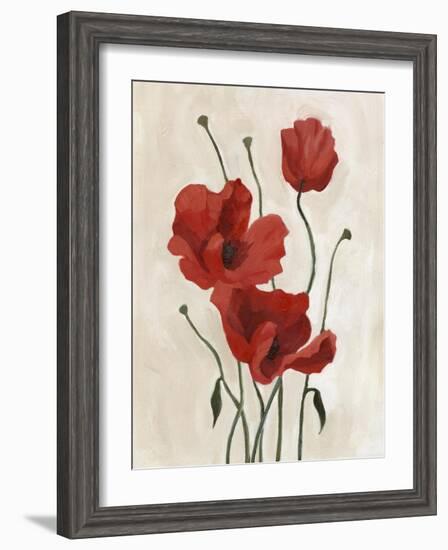 Poppy Bouquet II-Emma Scarvey-Framed Art Print