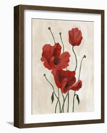 Poppy Bouquet II-Emma Scarvey-Framed Art Print