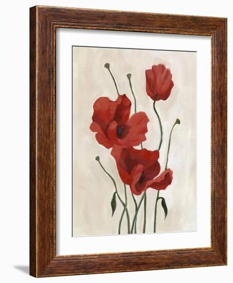 Poppy Bouquet II-Emma Scarvey-Framed Art Print