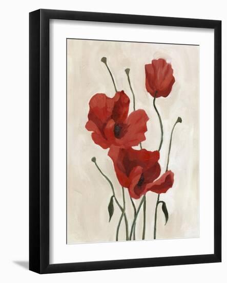 Poppy Bouquet II-Emma Scarvey-Framed Art Print