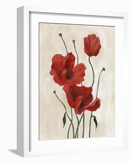 Poppy Bouquet II-Emma Scarvey-Framed Art Print