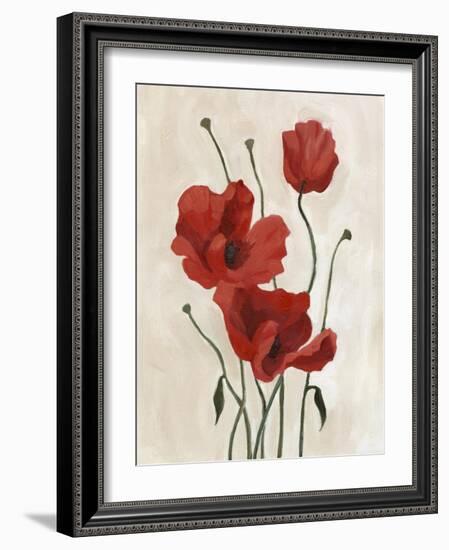 Poppy Bouquet II-Emma Scarvey-Framed Art Print