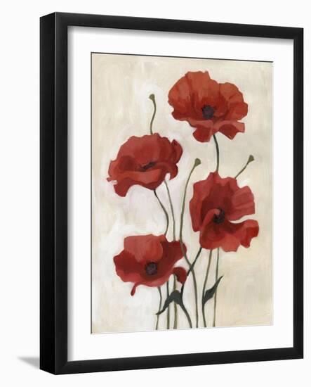 Poppy Bouquet III-Emma Scarvey-Framed Art Print