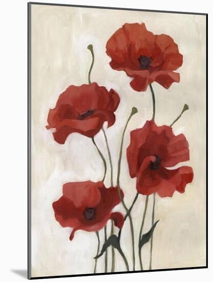 Poppy Bouquet III-Emma Scarvey-Mounted Art Print