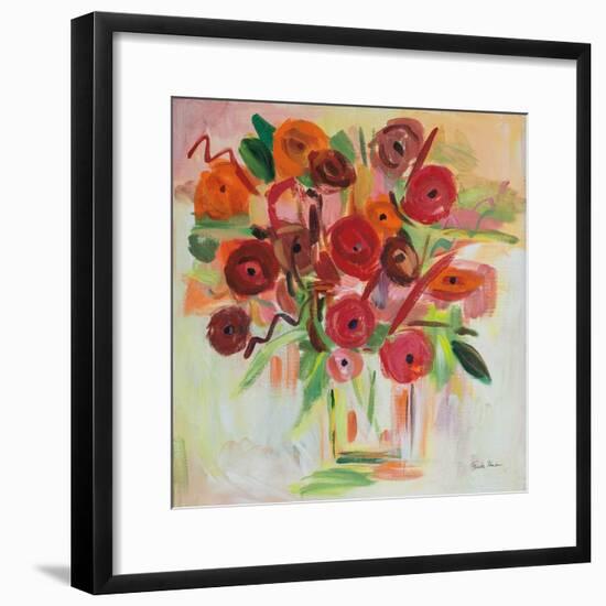 Poppy Burst-Farida Zaman-Framed Art Print