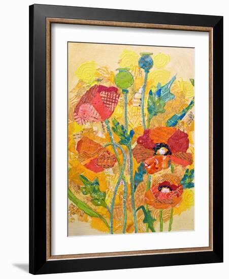 Poppy Collage I-Elizabeth St. Hilaire-Framed Art Print