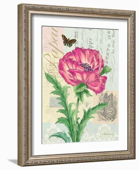 Poppy Collage-Pamela Gladding-Framed Art Print