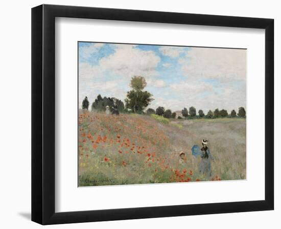Poppy Field, 1873-Claude Monet-Framed Giclee Print