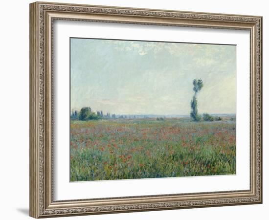 Poppy Field, 1881-Claude Monet-Framed Giclee Print