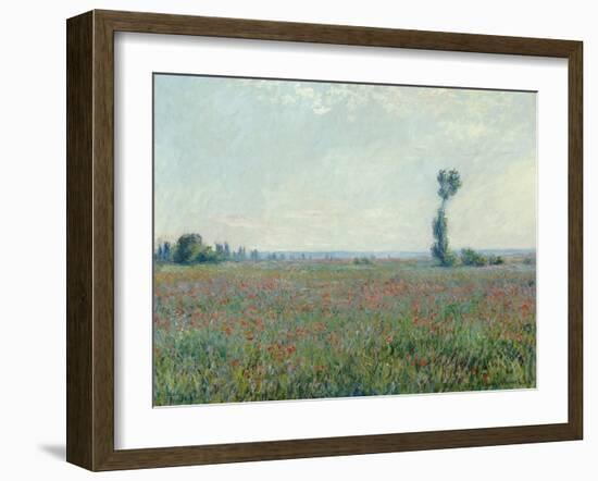 Poppy Field, 1881-Claude Monet-Framed Giclee Print