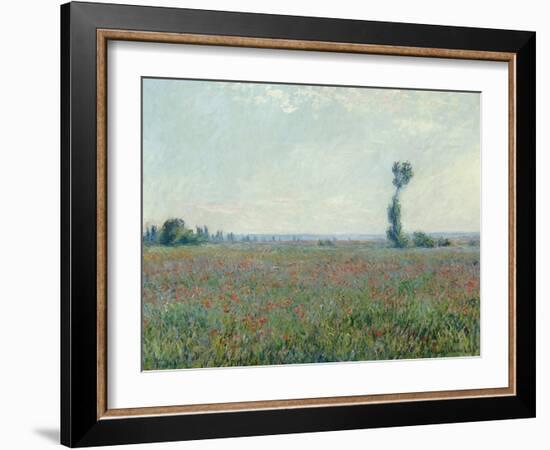 Poppy Field, 1881-Claude Monet-Framed Giclee Print