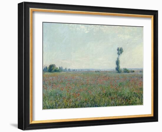 Poppy Field, 1881-Claude Monet-Framed Giclee Print