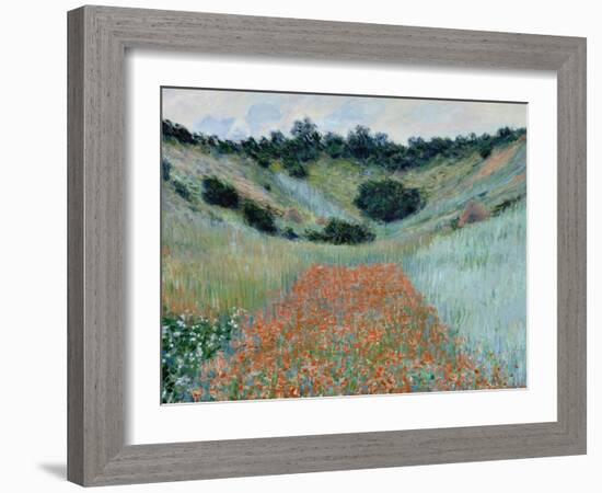 Poppy Field, 1885-Claude Monet-Framed Giclee Print
