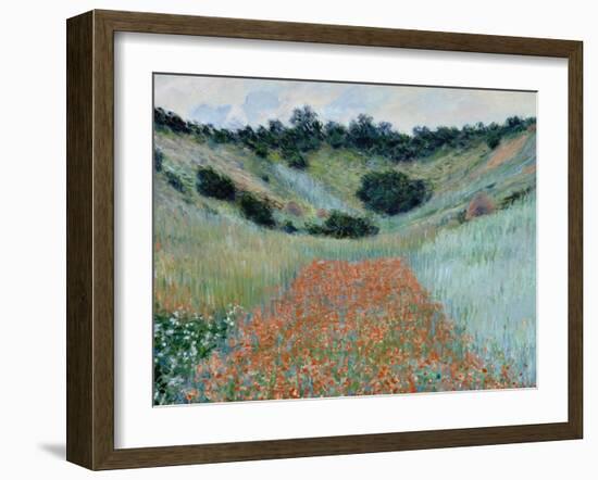 Poppy Field, 1885-Claude Monet-Framed Giclee Print