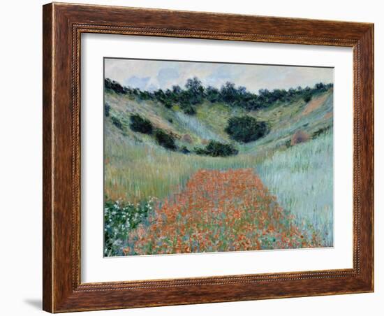 Poppy Field, 1885-Claude Monet-Framed Giclee Print