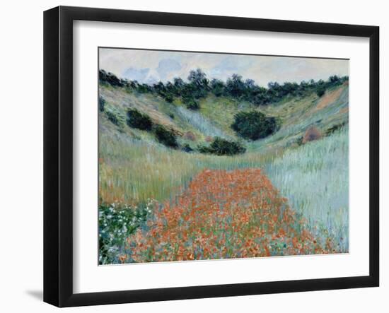 Poppy Field, 1885-Claude Monet-Framed Giclee Print